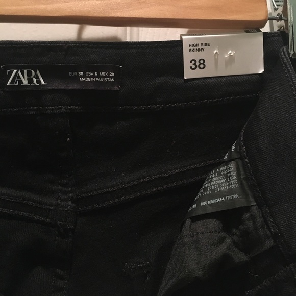 NWT Zara high rise skinny jeans - Picture 7 of 13